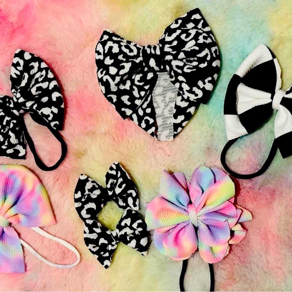 Infant and toddler hair bow accessories